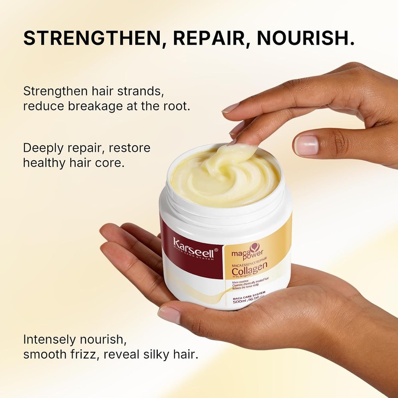 Karseell Mascarilla Capilar Con Colágeno, 500 ml