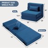 SUYOLS Folding Sofa Bed with Pillow- Convertible Chair Floor Couch