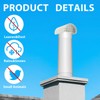 Innconee 3 Inch Radon Vent Cap for Schedule 40 Pipes