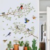 Runtoo Bird Wall Decals Peel and Stick Tree Branch Wall