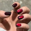 NAILKISS 12ml Dark Red&Burgendy Red Cat Eye Magnetic Gel Polish