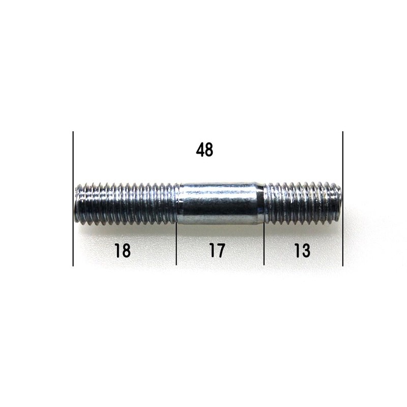 Stud Bolts 0.3 x 1.9 inches (8 x 48 mm)