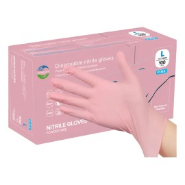 Guantes De Nitrilo Libre De Latex Sin Polvo Azul Negro.