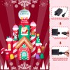 Hioasis 10 FT Christmas Inflatable Decorations,Gaint Candy Castle Inflatable with