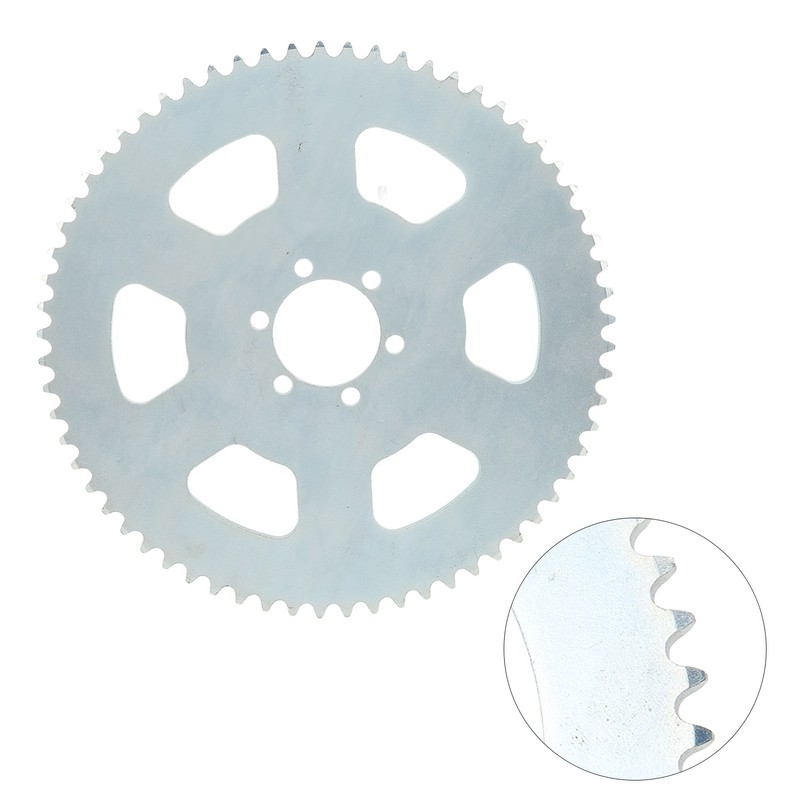 65 Tooth Chain Sprocket Carbon Steel 6 Holes 37mm Bore