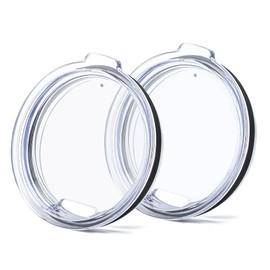 Prurex 2 Pack 30 ozTumbler Lids for Yeti Rambler, Ozark Trail and More Travel Mugs, Splash Proof Replacement Covers for 3.7" Inner Diameter Tumblers