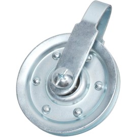 4" Inch Garage Door Track Extension Spring Pulley Wheel Kit System Replacement, 1/8" - 400 LB Load Heavy Duty with Sheave Pulley, Clevis Fork, Bolts + Nuts (1-Pack)