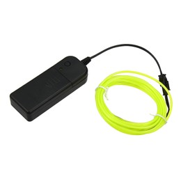 X AUTOHAUX 3 Meter/10ft Car Interior Neon EL Wire Strip Fluorescent Green Light