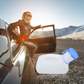 Fdit Orinal Unisex, Botellas de Orina Unisex Orinal de Inodoro Portátil para Hombres Y Mujeres Dispositivo de Micción Unisex Ligero Y Grueso para Viajes de Larga Distancia