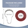 Amazer Shower Curtain Hooks, Decorative Shower Curtain Hooks Smooth, 12pcs