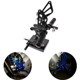 PROCNC Motorcycle Aluminum Rearsets Foot pegs Rear sets Footrest Fit for Suzuki GSXR1000 2000 2001 2002 2003 2004 GSXR750 1996-2005 SV650/SV650S SV1000/S 1998-2014 GSX600 2000-2005 (Black)