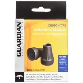 Medline G00841 Guardian Super Crutch Tip, Black, 7/8 Inch