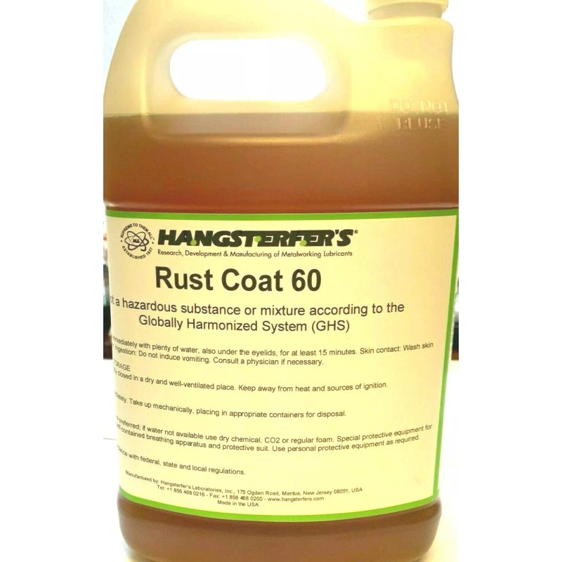 HANGSTERFER'S RUST COAT 60 GALLON RUST INHIBITOR LUBRICATOR