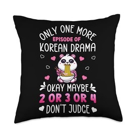 Funny K-Drama For Korean Drama Lover Funny Korean Lover K-Drama Fan Kdrama Throw Pillow, 18x18, Multicolor