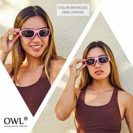 OWL Motorcycle Padded Riding Glasses Amber and Yellow Lens Mens Womens 3 Pack Sunglasses