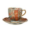 Kuro Hayashi Kiln 009376C760 Gold Twisted Ground Pattern Coffee Bowl