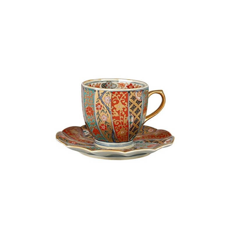 Kuro Hayashi Kiln 009376C760 Gold Twisted Ground Pattern Coffee Bowl