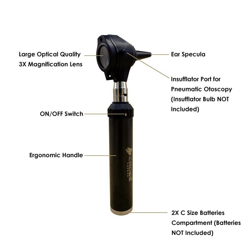 Cross Canada Physician LED Otoscope Diagnostic Set – Professional Otoscope