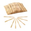 100Pcs Disposable Wooden Forks Natural Two Claw Disposable Fruit Forks
