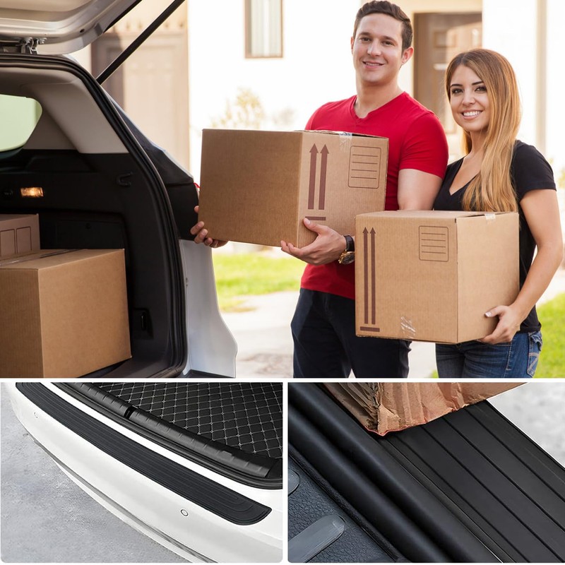 SYF-UN Car Rear Bumper Protector,Universal Rear Bumper Guard Protector for