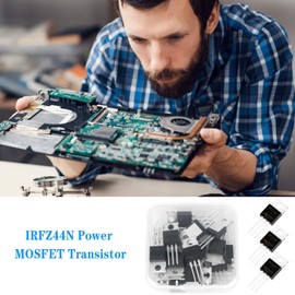 Fumanduo IRFZ44N N Channel Rectifier Mosfet Transistor Power Transistor Assortment N Channel 3-Pin Transistor Audio Transistor Darlington Transistor Power Mosfet 49A 55V for Industry Pack of 20