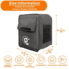 Giraffe Tools G20 / G20B Grandfalls Pressure Washer Cover UV Resistant, Waterproof and Anti-Fading Cover
