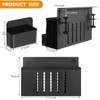CIBOTIES Desk Side Storage, 2 Tier Steel Hanging Organizer, No