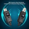 Wireless Microphone Transmitter and Receiver for Dynamic Microphone Audio Mixer