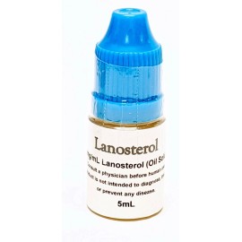 5mL Lanosterol 25 mg (5.0 mg/mL) Oil Soluble in Sealed Dropper Bottle