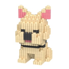 NOOLY Dog Series Building Blocks, Mini Building Blocks Set for Adults and Boys Girls CLJM-01 (French Bulldog)