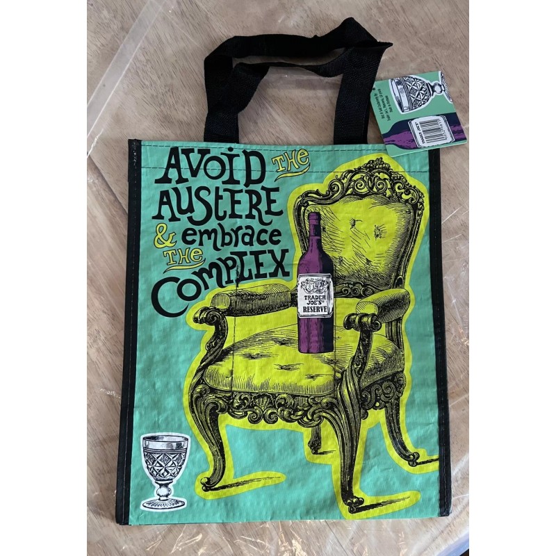 TRADER JOE'S Reusable and Washable WINE BAG 6 Bottle Beverage