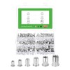 sourcing map 210Pcs Rivet Nut Flat Head, M3, M4, M5,