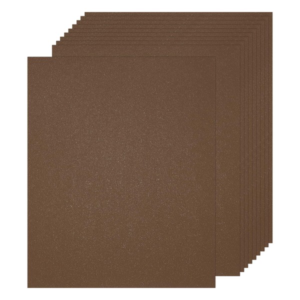 sourcing map Shimmer Cardstock Paper, 29.7 x 21 cm Brown