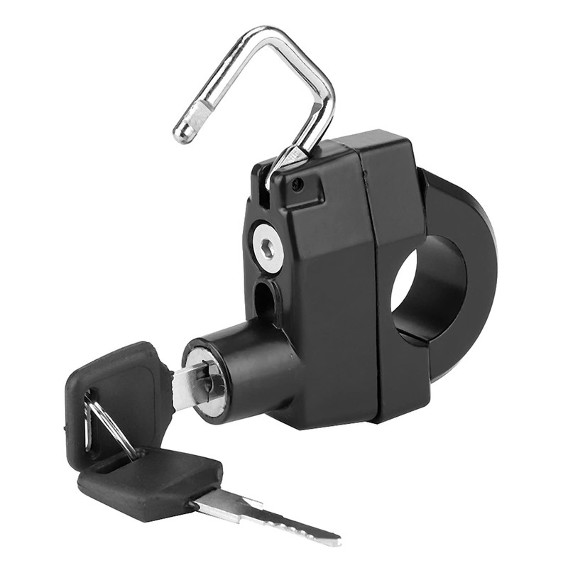 Qiilu Helmet Lock, Universal Motorcycle 22 mm Handlebar Helmet Lock