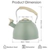 Tea Kettle -3.0 Quart Whistling Tea Kettle for Stove Top