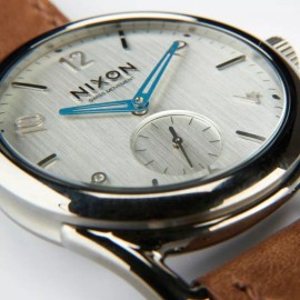 Nixon C39 Watch, Gunmetal W- Leather Strap 38mm, Water Resistant, A459 2067, NIB