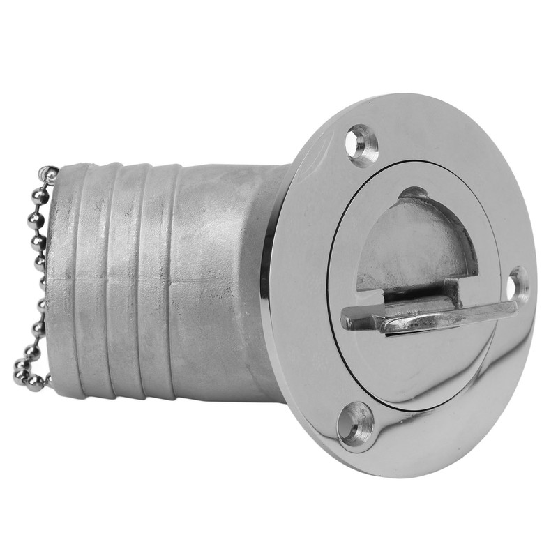 Angled Boat Deck Fill Cap 316 Stainless Steel Marine Deck