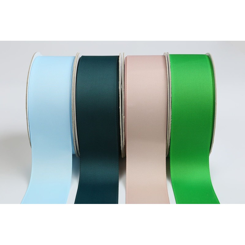 Ribbonitlux 1.5" Wide Solid Grosgrain Ribbon 25 Yards (347-Teal）, Set