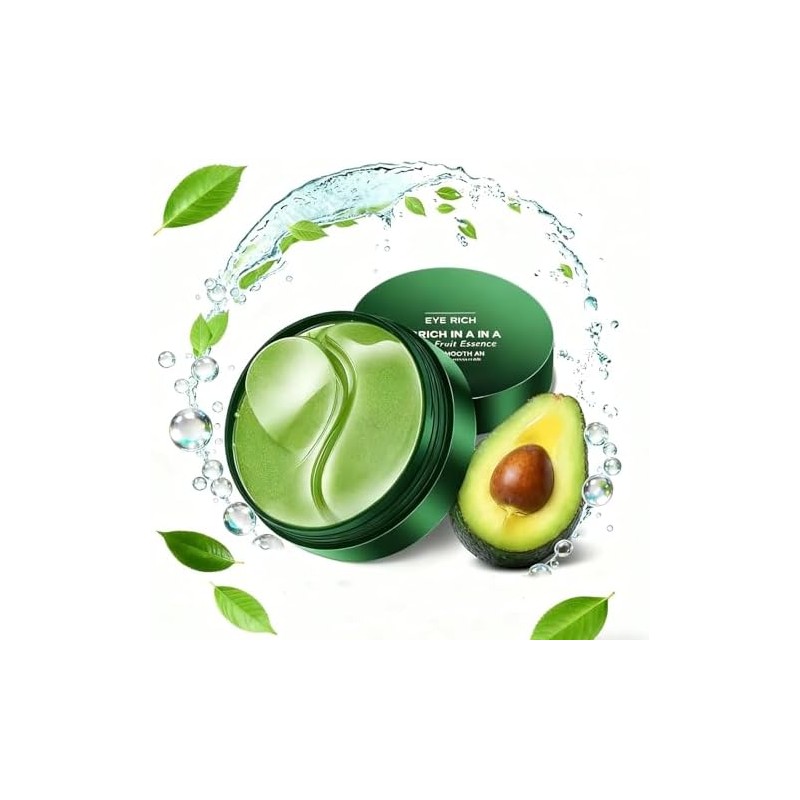 Parches Ojos de Aguacate con Colageno - Contorno de Ojos