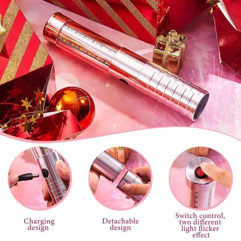 Civaner 2 Pieces LED Strobe Baton Light LED Bottle Service