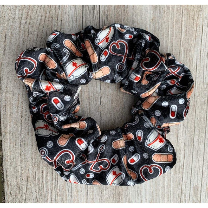 Infinity Collection Nurse Scrunchie, Hair Ties, and Nursing Elastics Gift