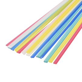 MECCANIXITY 15pcs 8 Inch Plastic Welding Rods PP Welding Strips Welder Rods for Plastic Welder,Car Bumper, Kayak Repair