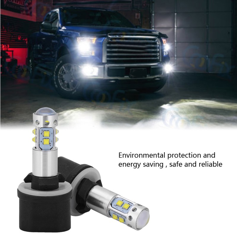 2pcs 880 899 6000K White 50W LED Headlight Bulbs Fog