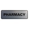 Signs ByLITA - Señal de farmacia estándar, Letreros, Brushed Silver,