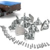 Tarpofix® Three-Hole Tarpaulin Hooks, Net Hooks with Screws for Trailer