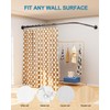 Curved Shower Curtain Rod, L Shaped Corner Shower Rod [24"-37"]