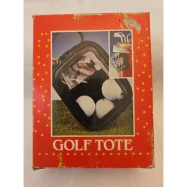 Unbranded Small Golf Tote Bag  6" X 5" X 1 1/2"  Holds Keys, Balls, ID and More W/ Strap