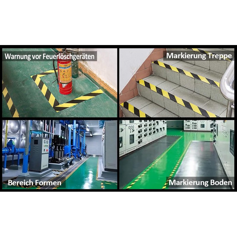 BOMEI PACK Warning Tape Yellow Black Warning Tape Hazard Warning