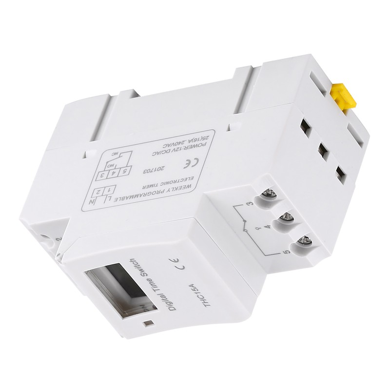 LCD Display Weekly Programmable Electronic Relay 16on＆8off Timer Switch (AC/DC12V)