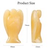 dssmboom 3” Hand Carved Yellow Jade Crystal Angel Statue, Pocket